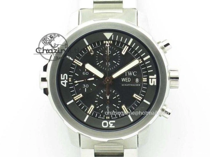 MIROTIME 0126 Pilot Chrono 377725 SS ZF 1:1 Best Edition White Dial on Black Leather Strap A Soft 7183